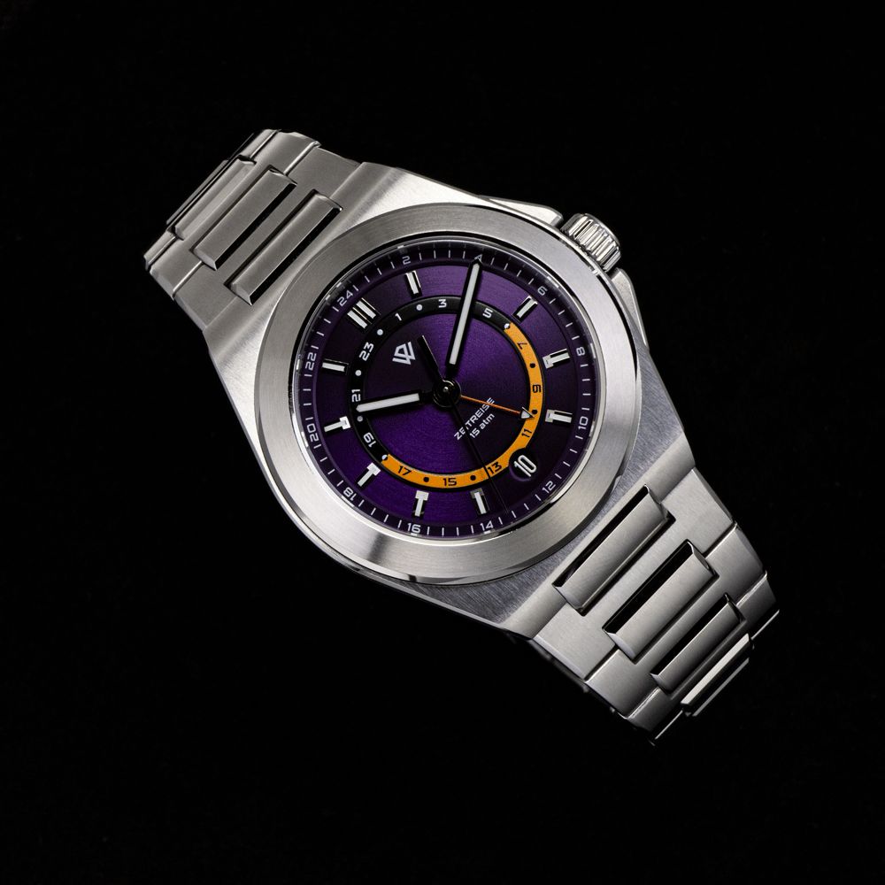 WIC006 GMT Purple - 38 mm Stainless Steel Sports Watch