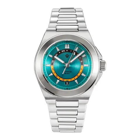 WIC006 GMT Turquoise - 38 mm Stainless Steel Sports Watch