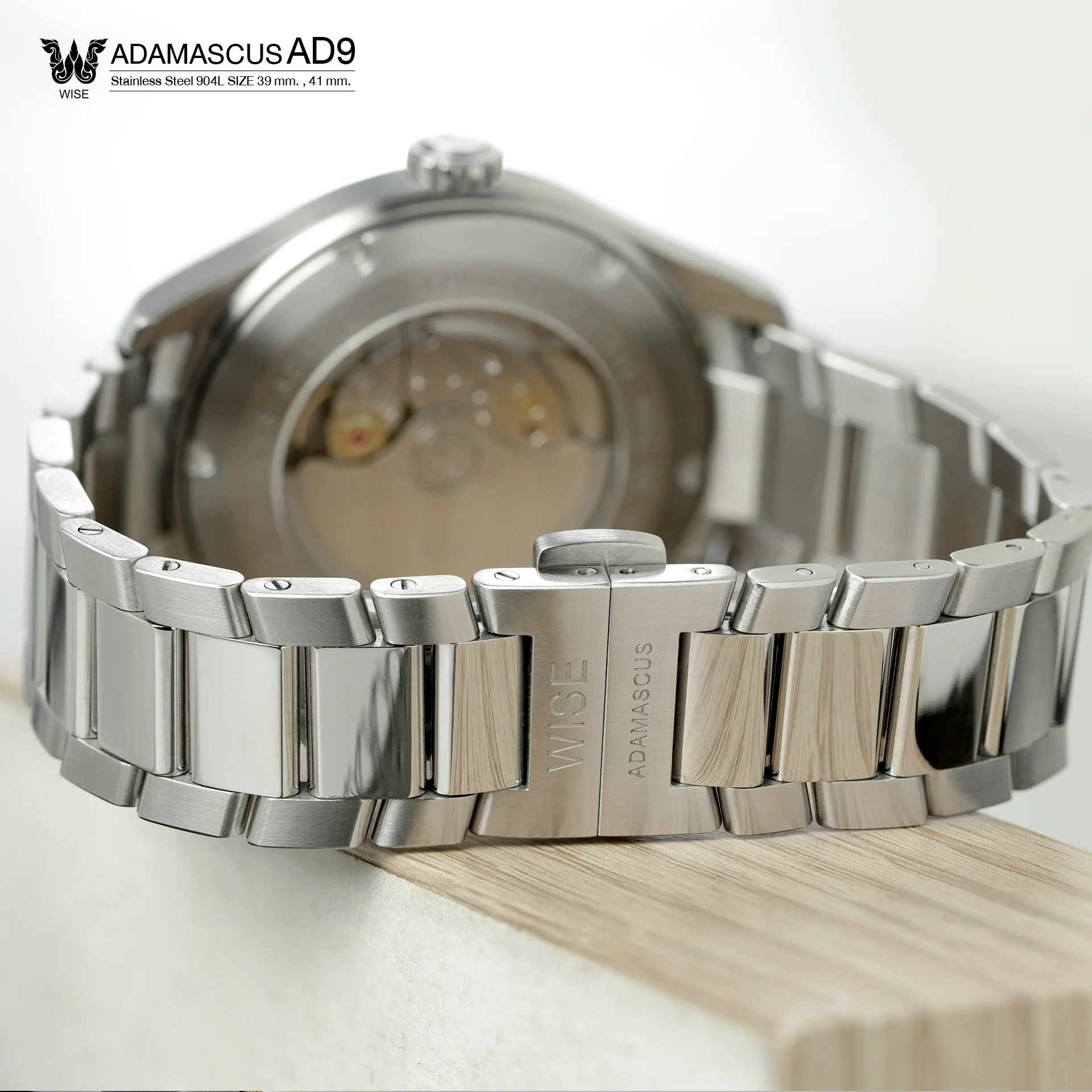 ADAMASCUS AD970 Stainless 904L (39 mm.) thumbnail 3