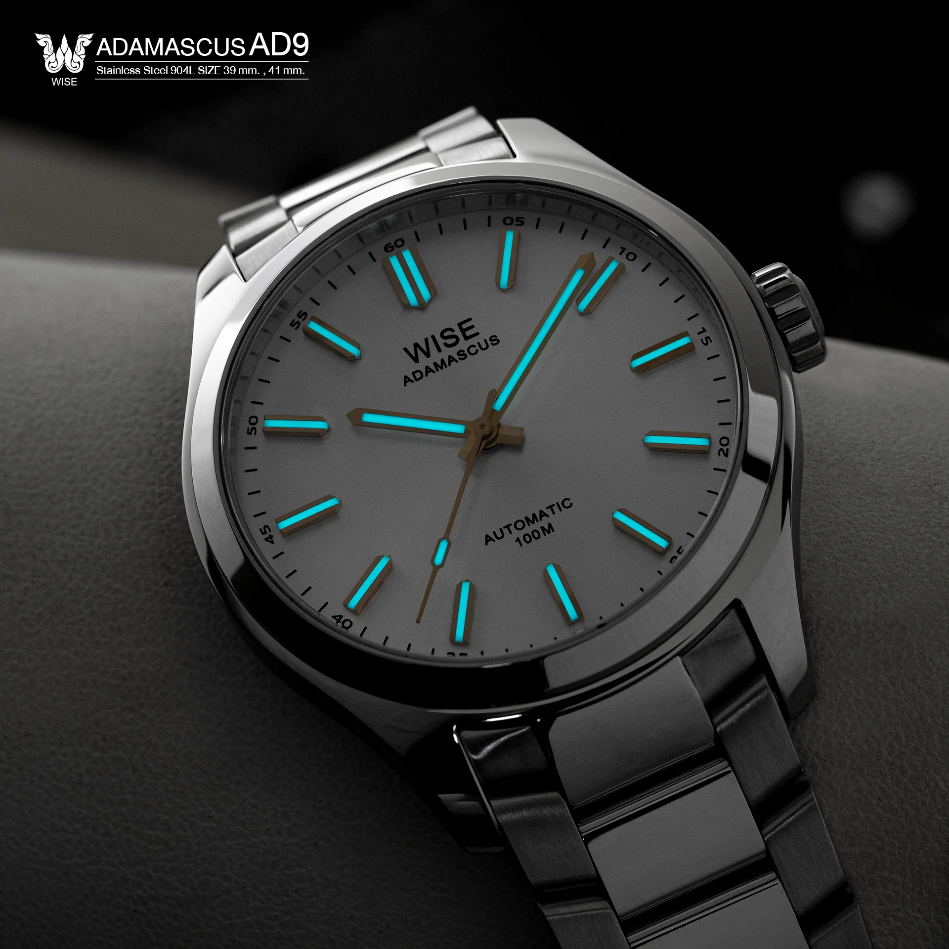 ADAMASCUS AD990 Stainless 904L (39, 41 mm.) thumbnail 2