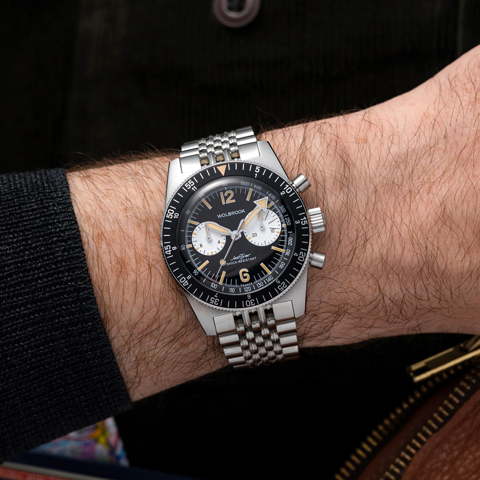 JetFlyer Automatic Chronograph - Reverse Panda Vintage