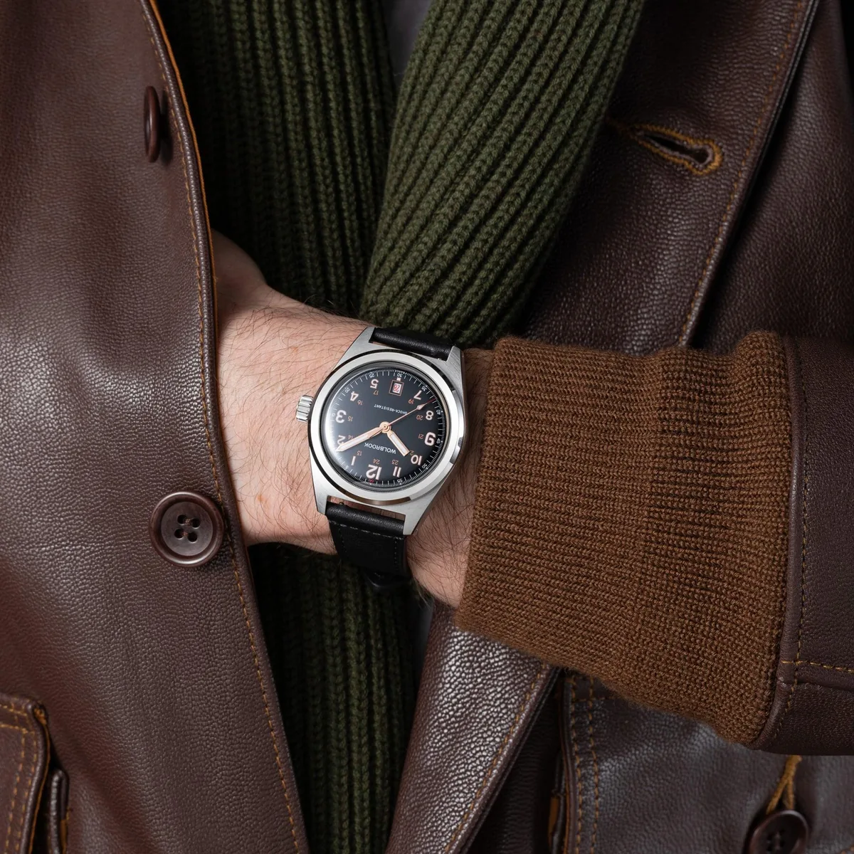 Outrider Automatic Watch Black & Gilt selected view