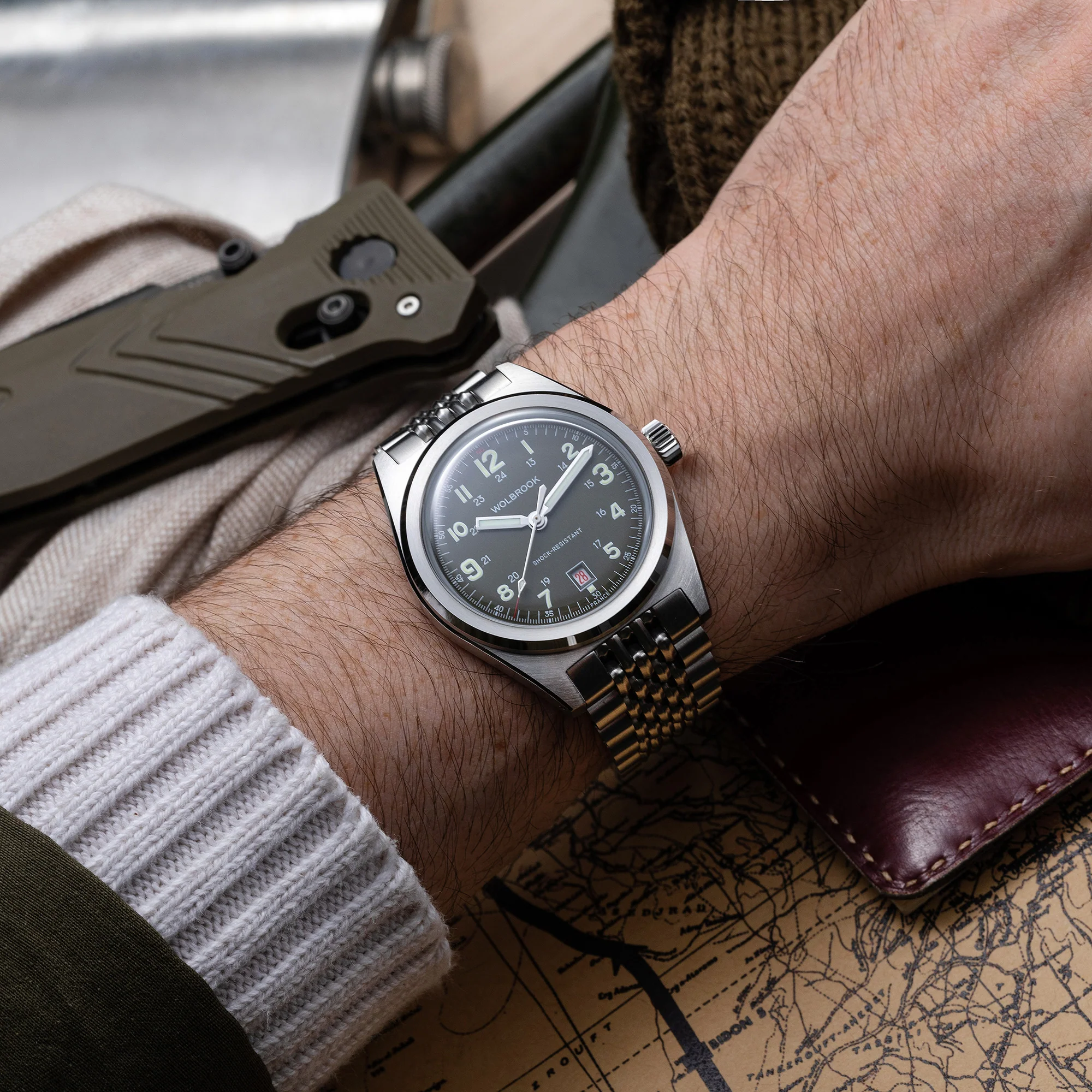 Outrider Automatic Watch  French Army Green thumbnail 2