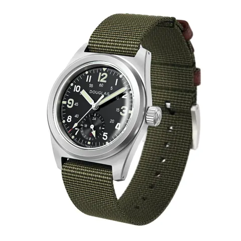 Outrider Professional Mecaquartz 38 Field Watch  Black