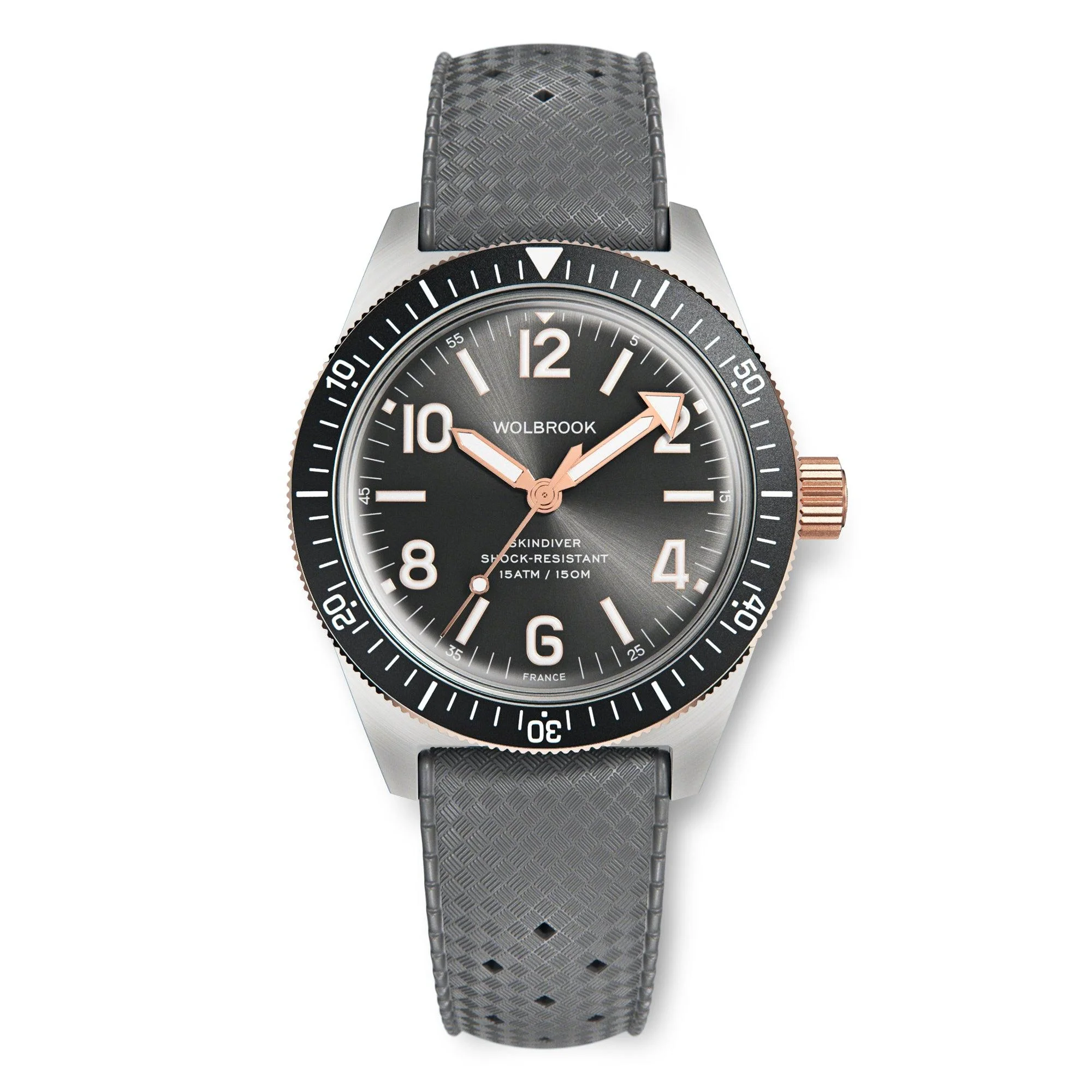 Skindiver Automatic Watch  Two-Tone Grey Sunray thumbnail 2