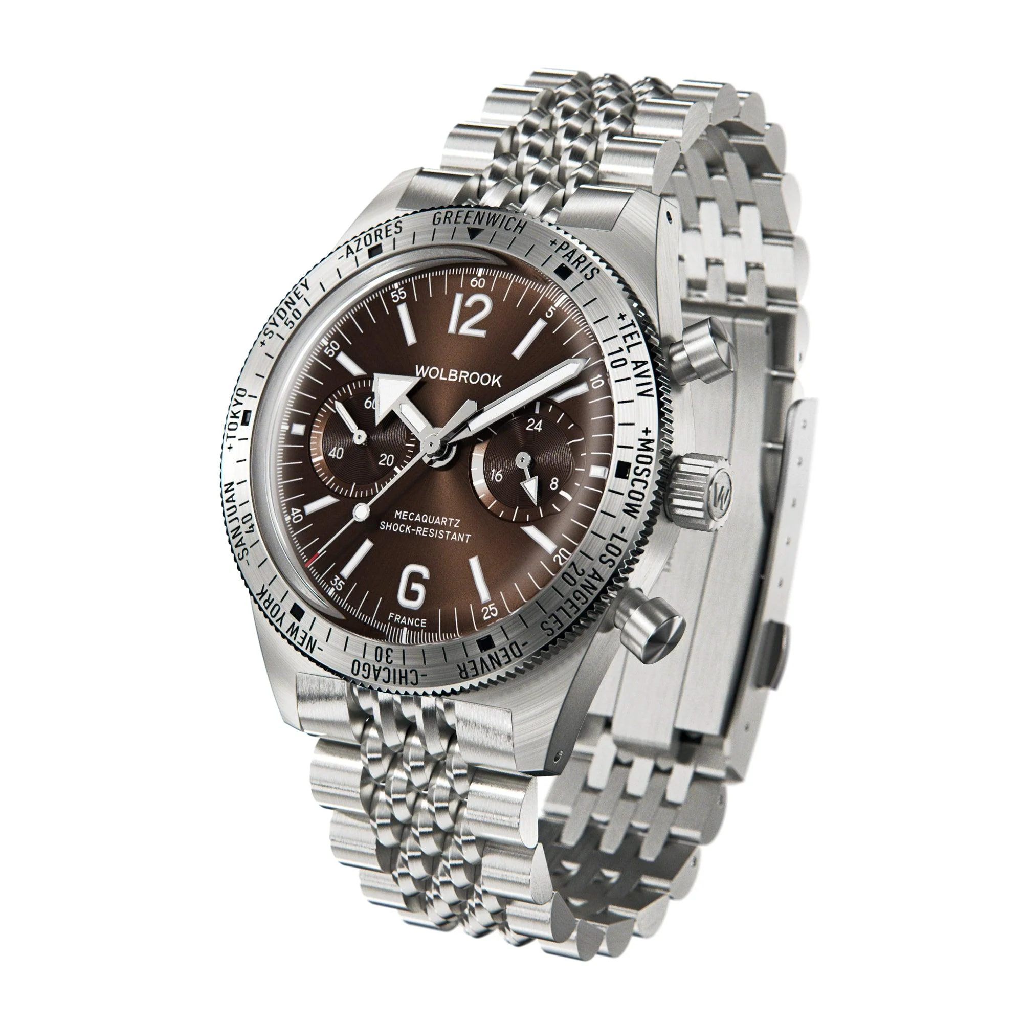 Skindiver WT Chrono-Mecaquartz Brown Chronograph thumbnail 2