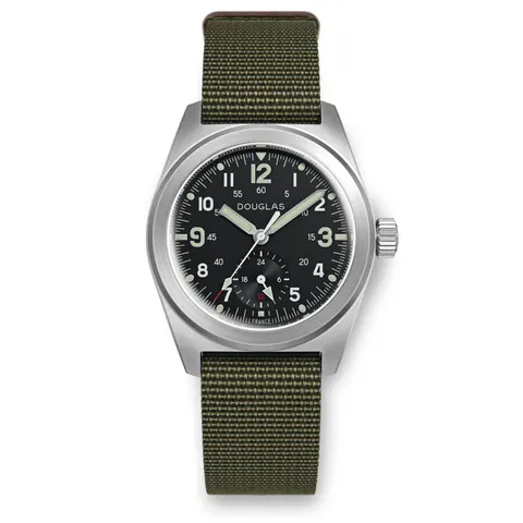 Skindiver WT Mecaquartz Watch - Green Lum & Black PVD