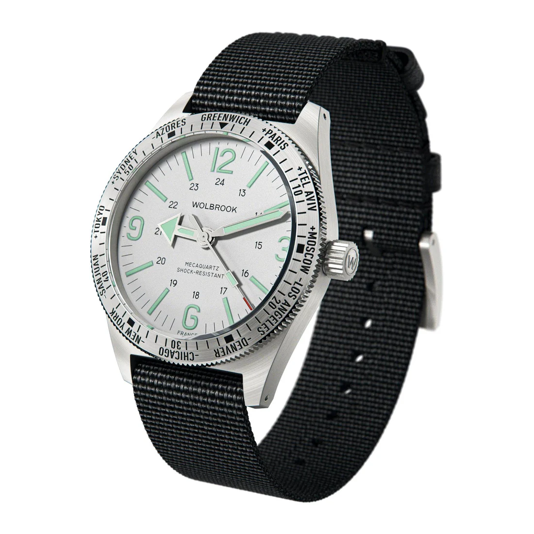 Skindiver WT Mecaquartz Watch - White & Steel thumbnail 2