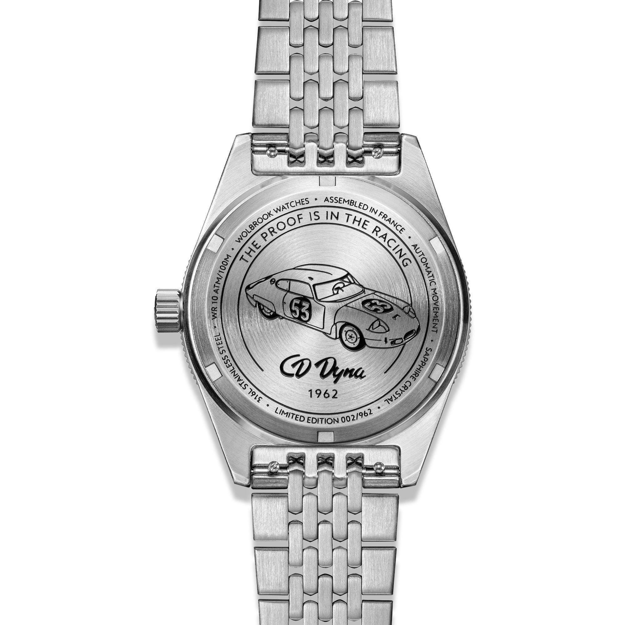 Wolbrook Grand Prix WT Automatic Racing Watch - Blue Bezel - Charles Deutsch CD Dyna 1962 Limited Edition