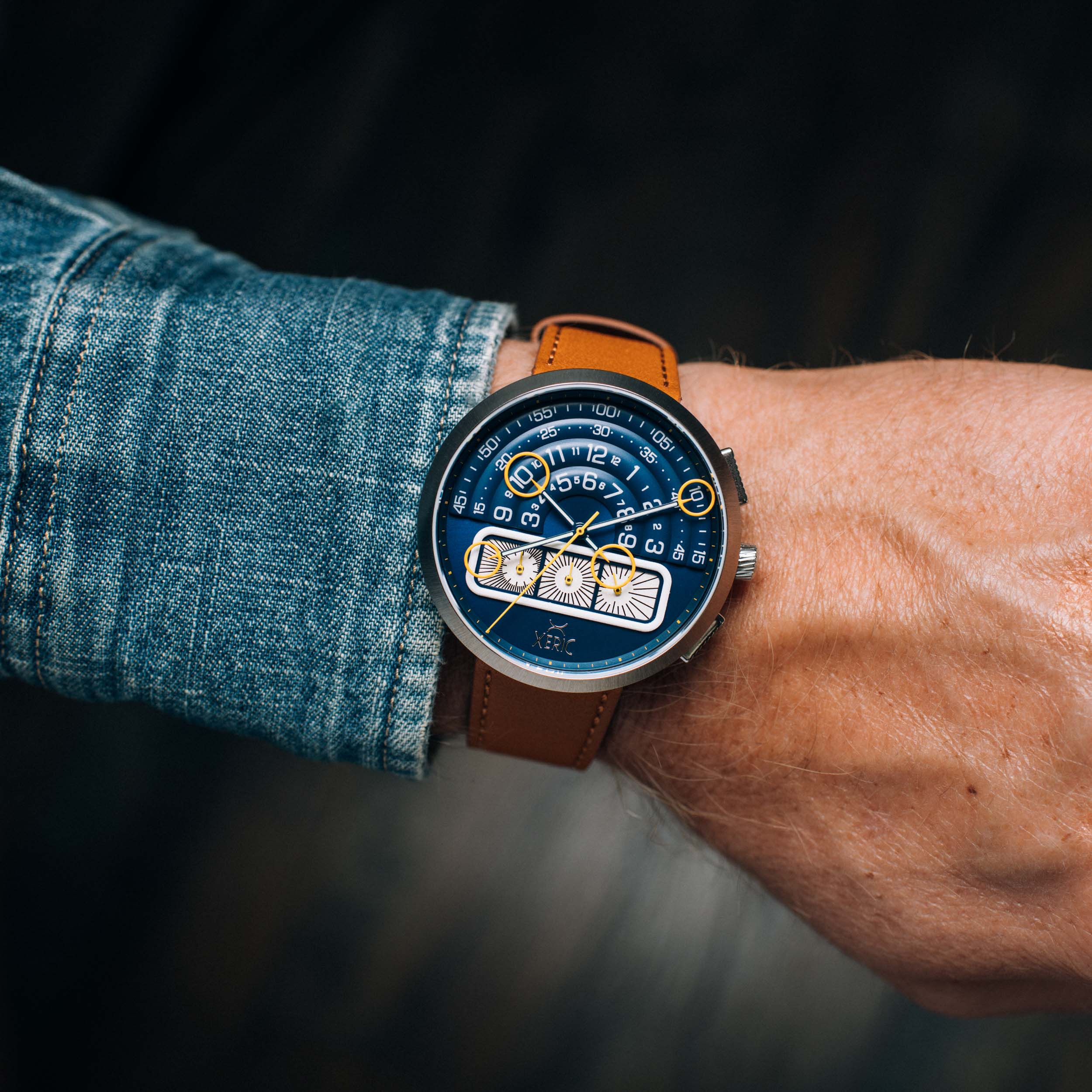 Halograph II Chrono Blue Tan thumbnail 2