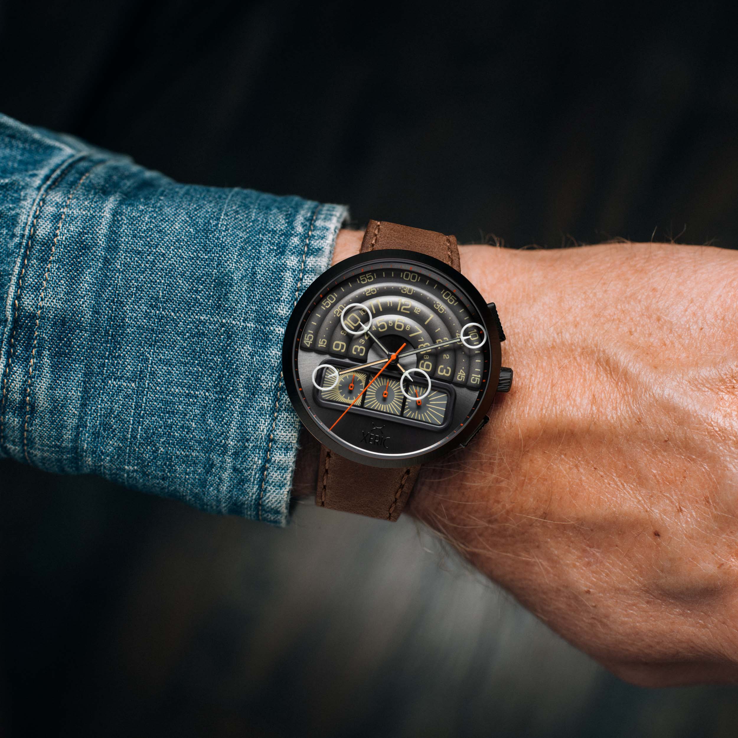 Halograph II Chrono Gunmetal Brown thumbnail 2