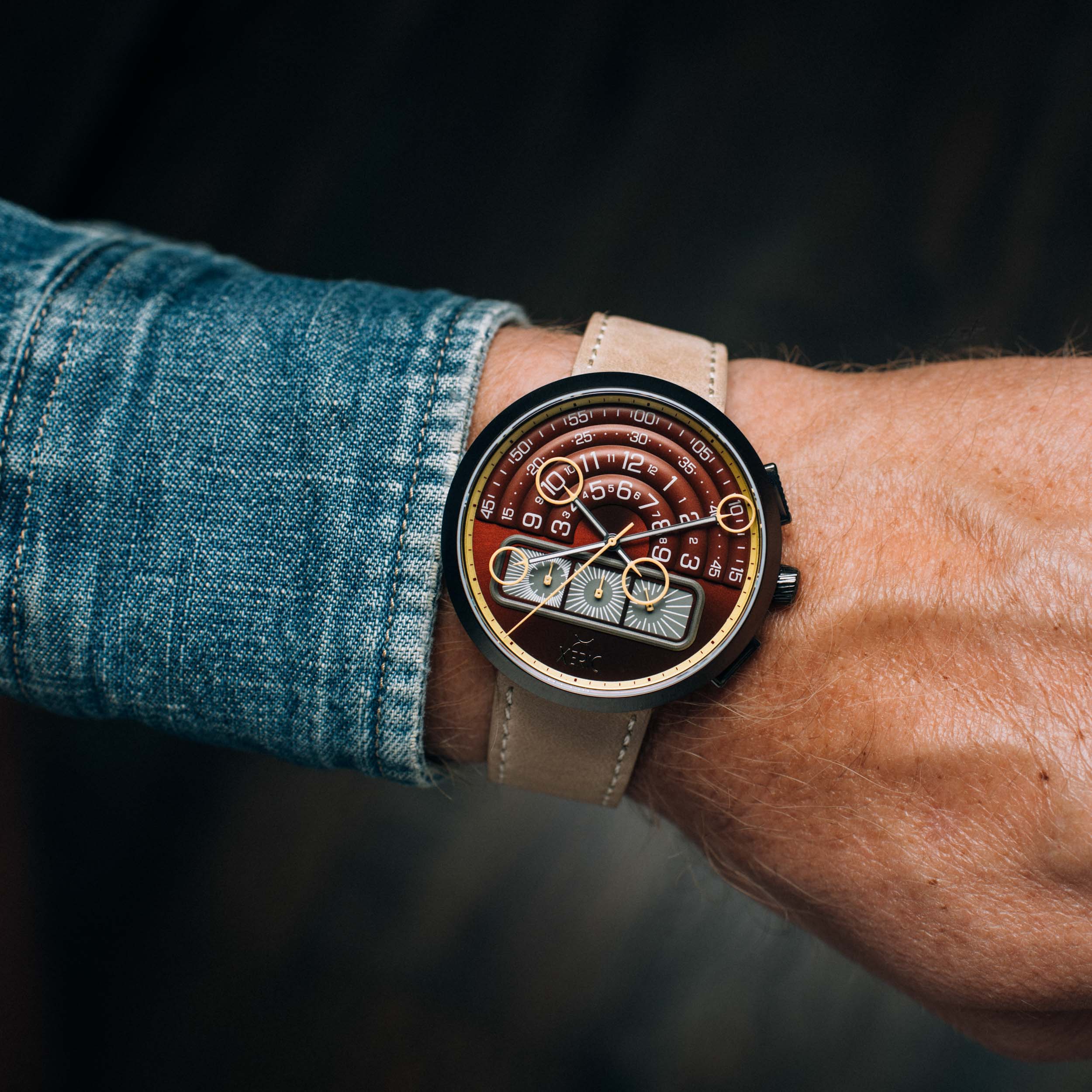 Halograph II Chrono Oxblood Sand thumbnail 2
