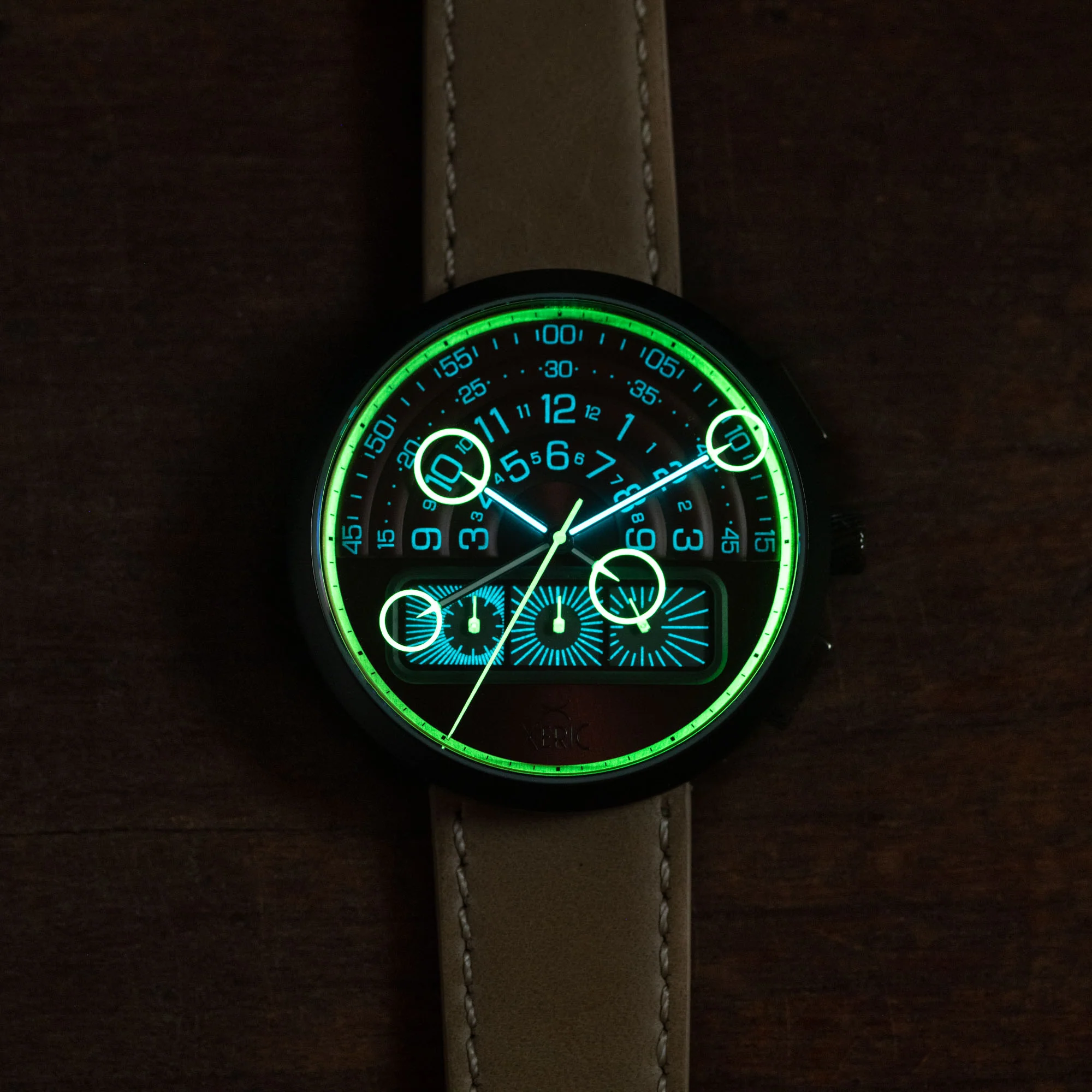 Halograph II Chrono Oxblood Sand thumbnail 3