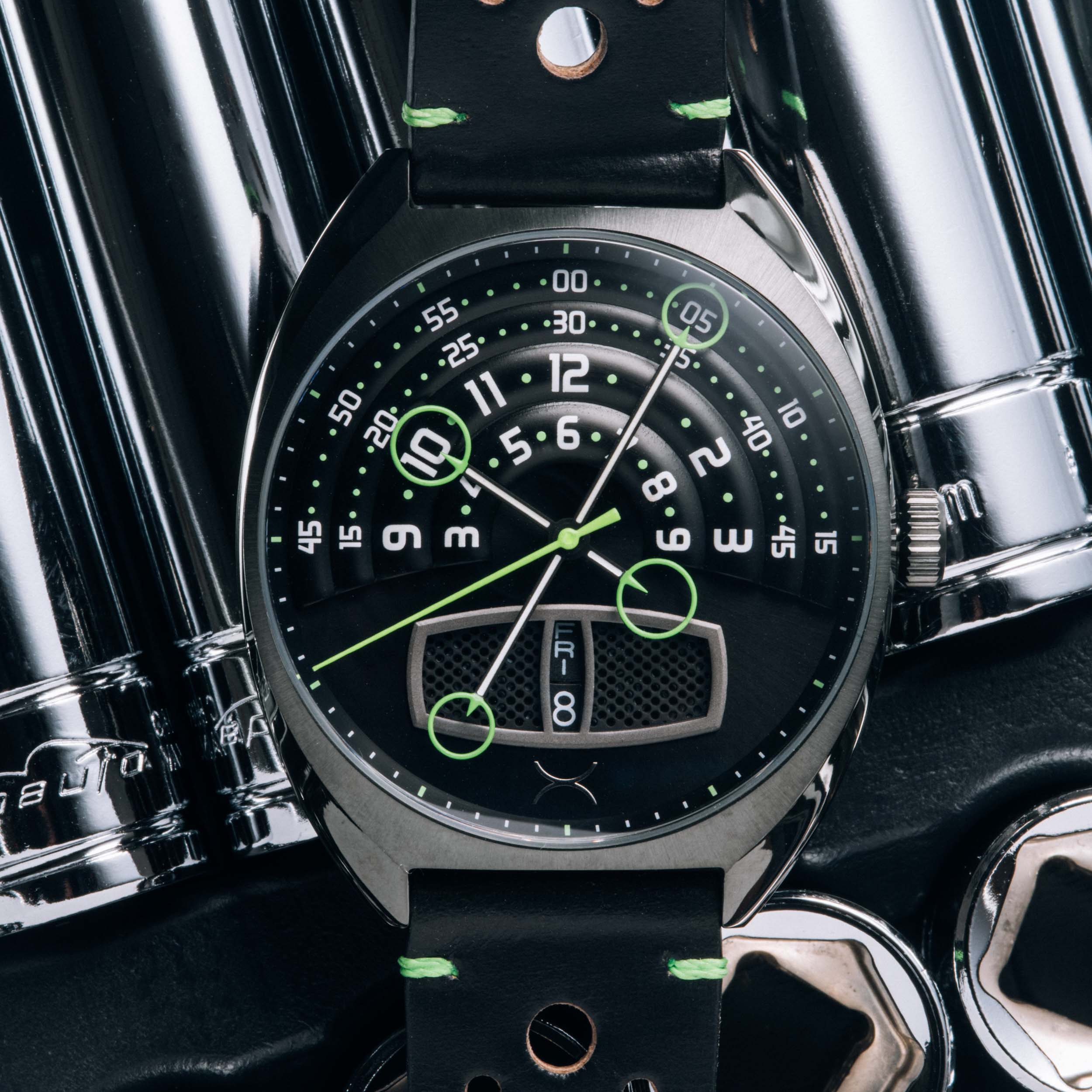 Halograph III Automatic Gunmetal Lime thumbnail 4