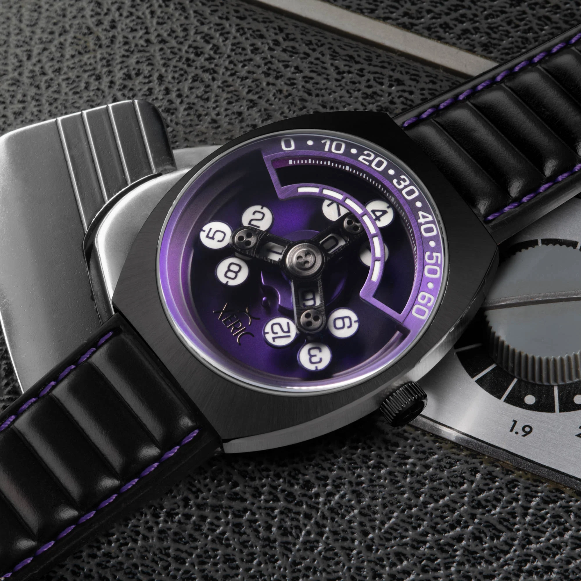 Scrambler Automatic Wandering Hour Gunmetal Purple thumbnail 3