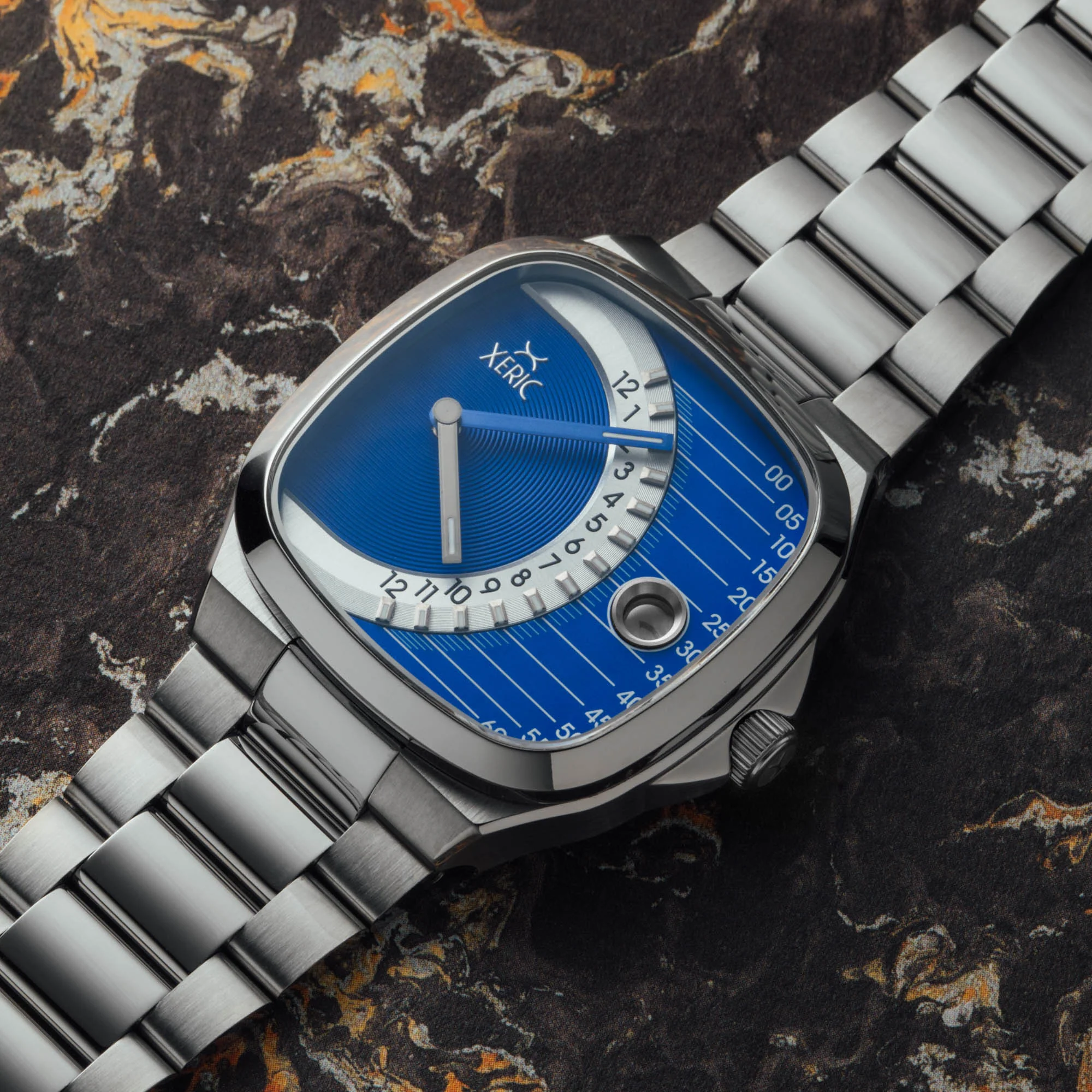 Timeline Retrograde Automatic Blue thumbnail 2