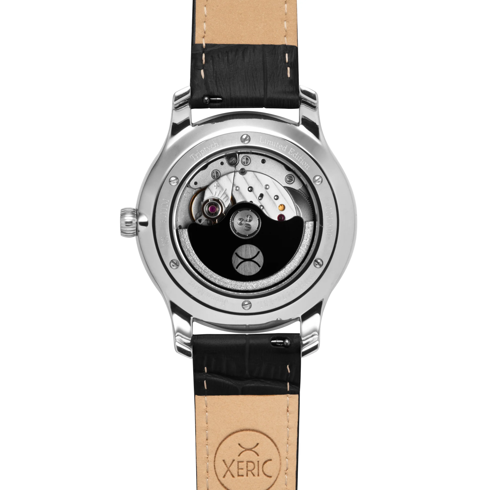 Triptych Automatic Wandering Hour Steel Black thumbnail 3