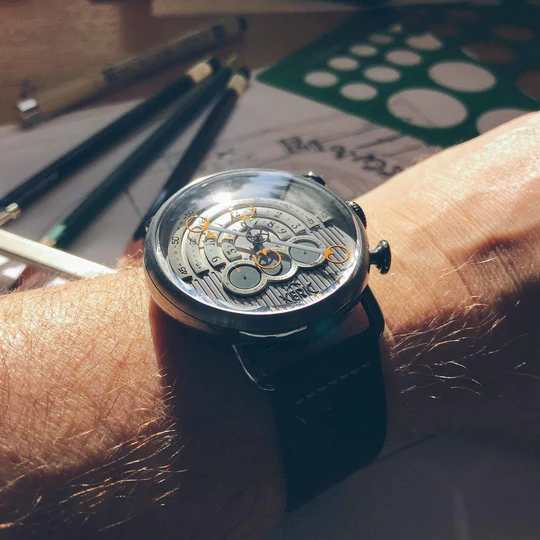 Halograph Chrono Sapphire Gunmetal Orange thumbnail 2