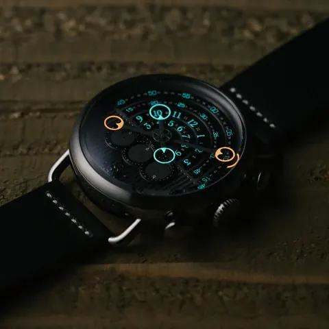 Halograph Chrono Sapphire Gunmetal Red