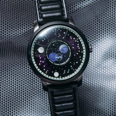 NASA Apollo 15 Moonphase Deep Space Purple