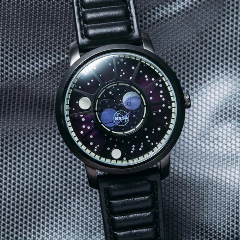 NASA Apollo 15 Moonphase Deep Space Purple selected view