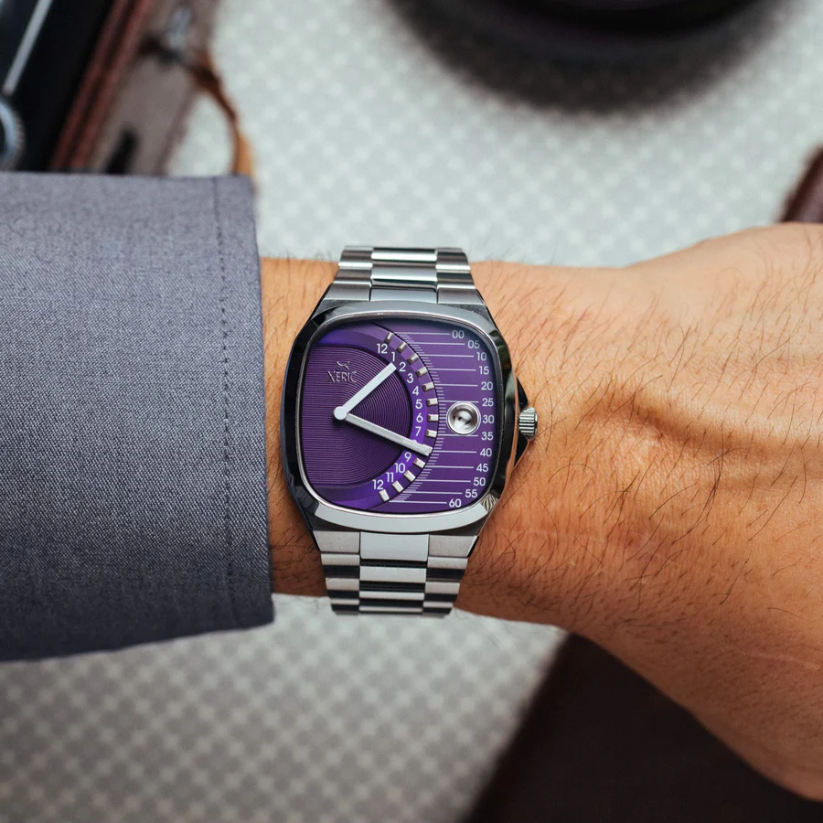 Timeline Retrograde Automatic Purple thumbnail 2