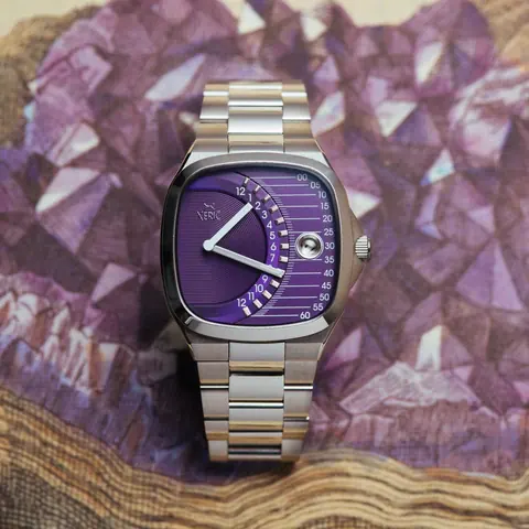 Timeline Retrograde Automatic Purple