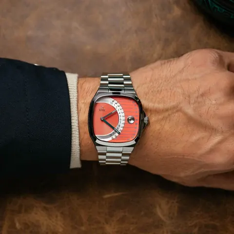 Timeline Retrograde Automatic Salmon