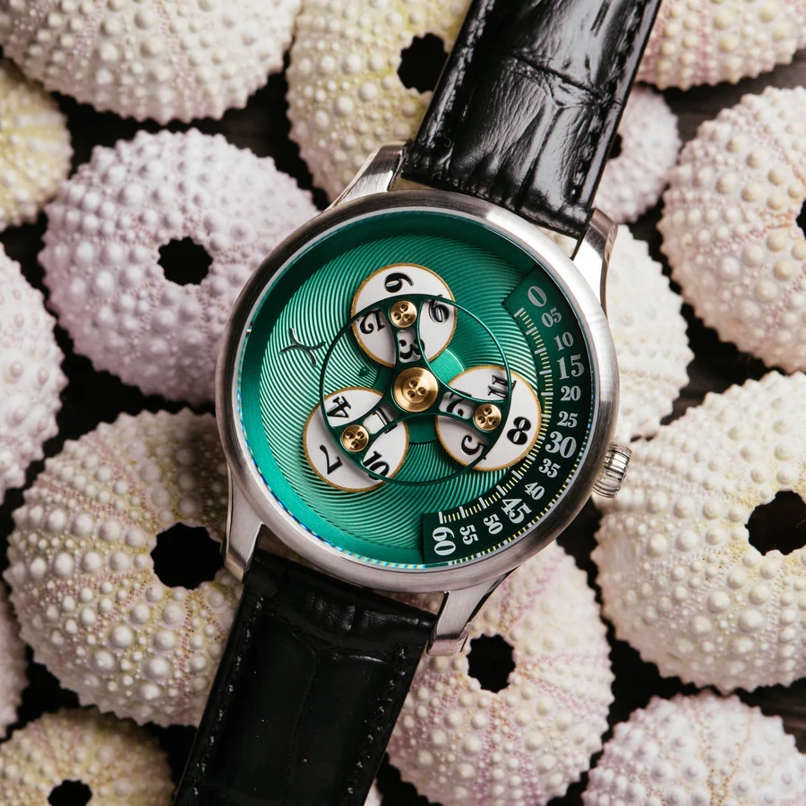 Triptych Automatic Wandering Hour Emerald thumbnail 2