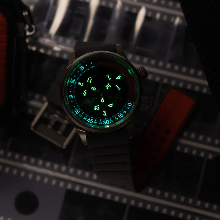 Vendetta II Automatic Wandering Hour Gray Orange thumbnail 2
