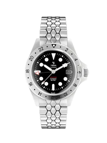 Superman Worldtime GMT Steel Scales Slim Edition