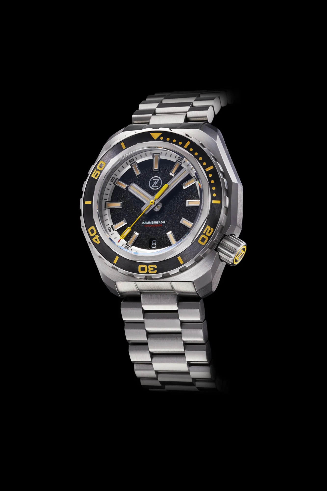 Hammerhead 2 1000m Steel 'Black Sand' Seiko NH35 thumbnail 2