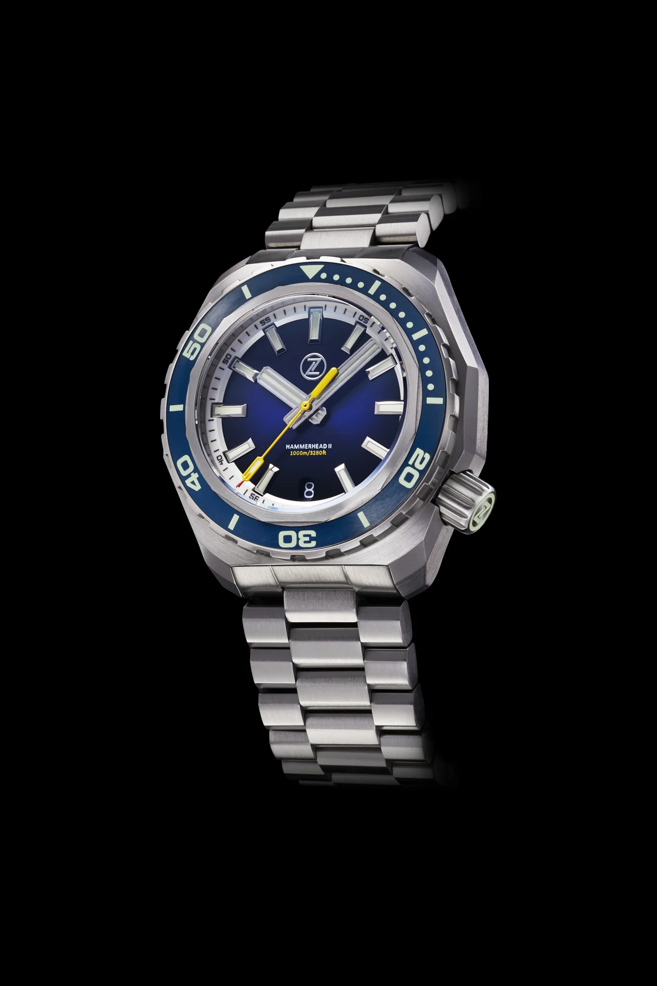 Hammerhead 2 1000m Steel 'Midnight Blue' Seiko NH35 thumbnail 2