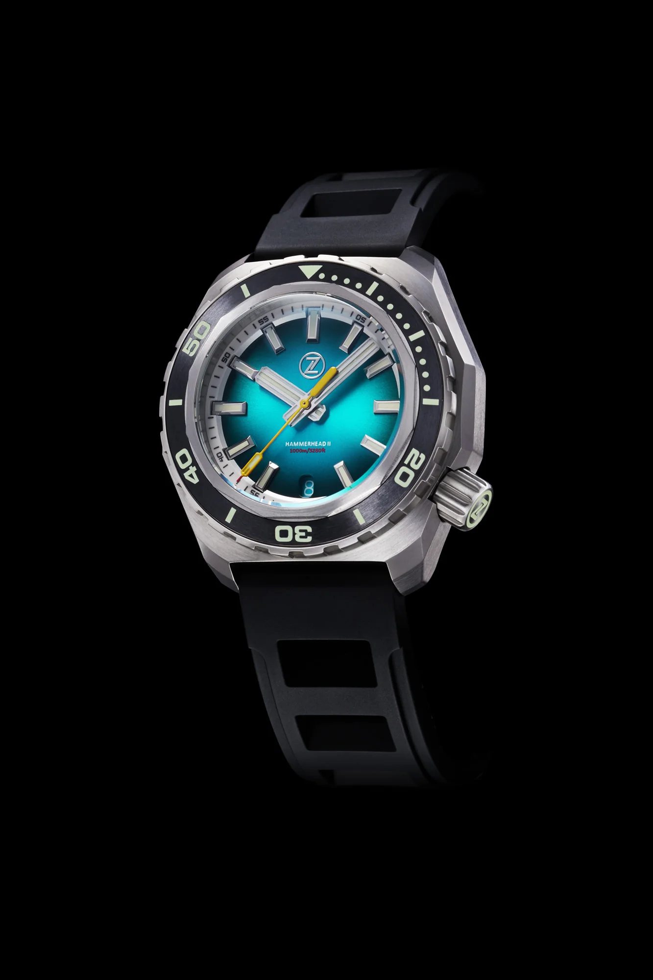 Hammerhead 2 1000m Steel 'Teal' ETA2892 thumbnail 2