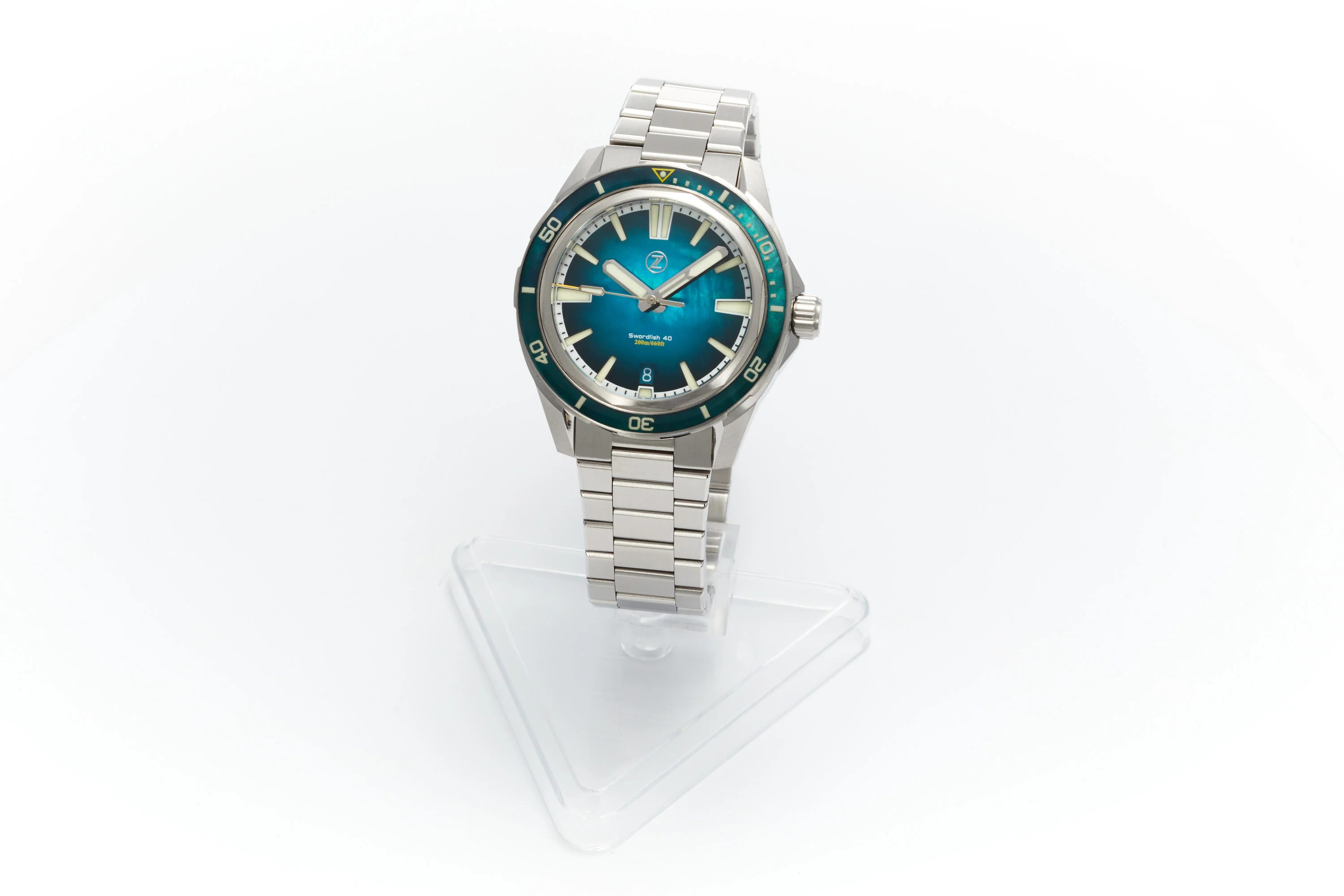 Swordfish 40mm SS Teal MOP thumbnail 4